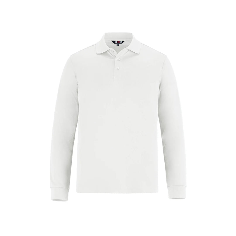 Custom Long Sleeve Pique Mesh Polo - Adult