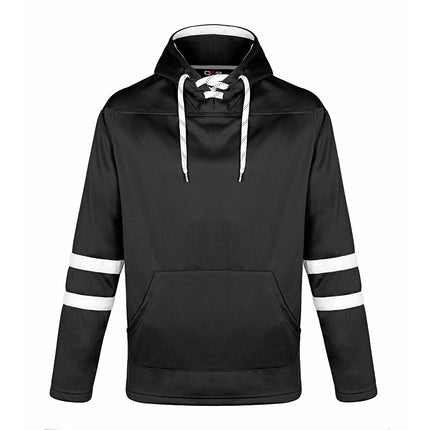 Custom Dangle Pullover Hockey Lace Hooded Sweatshirt - Adult