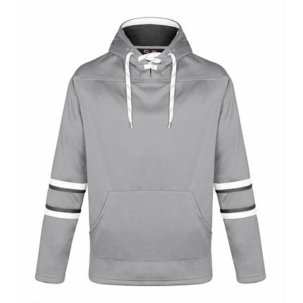 Custom Dangle Pullover Hockey Lace Hooded Sweatshirt - Adult