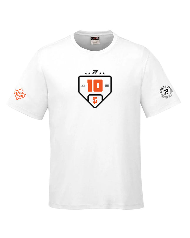 Giants Anniversary Performance Crewneck Tee – Youth White