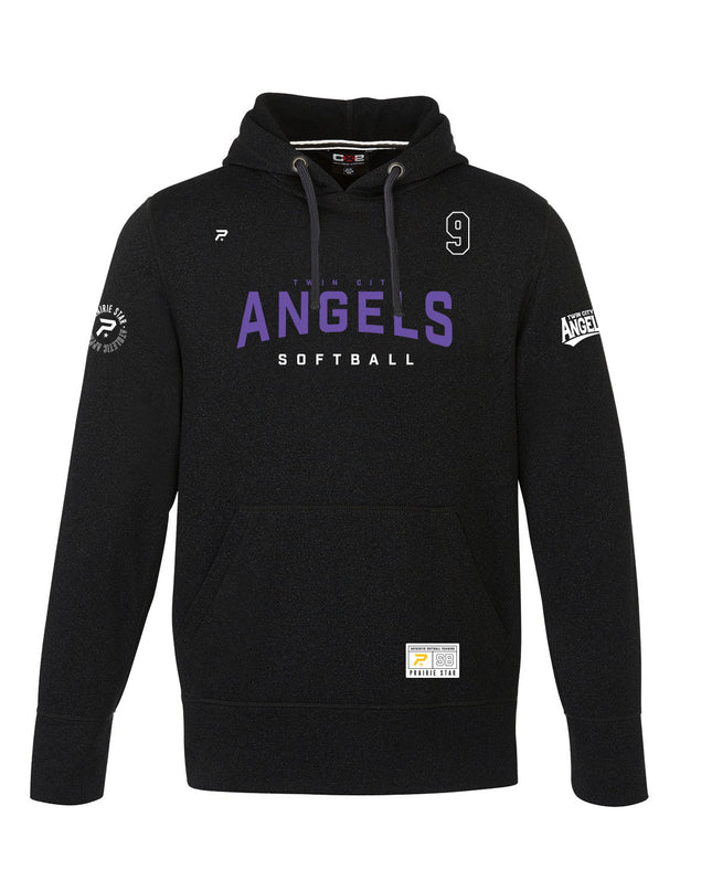 Angels Varcity Performance Hoodie – Adult Black
