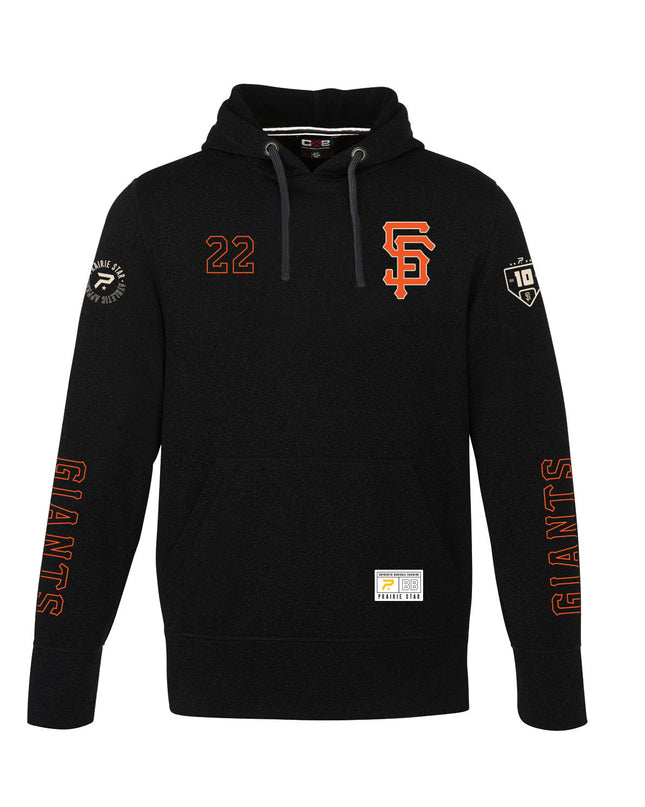 Giants Chest Monogram Performance Hoodie – Youth Black
