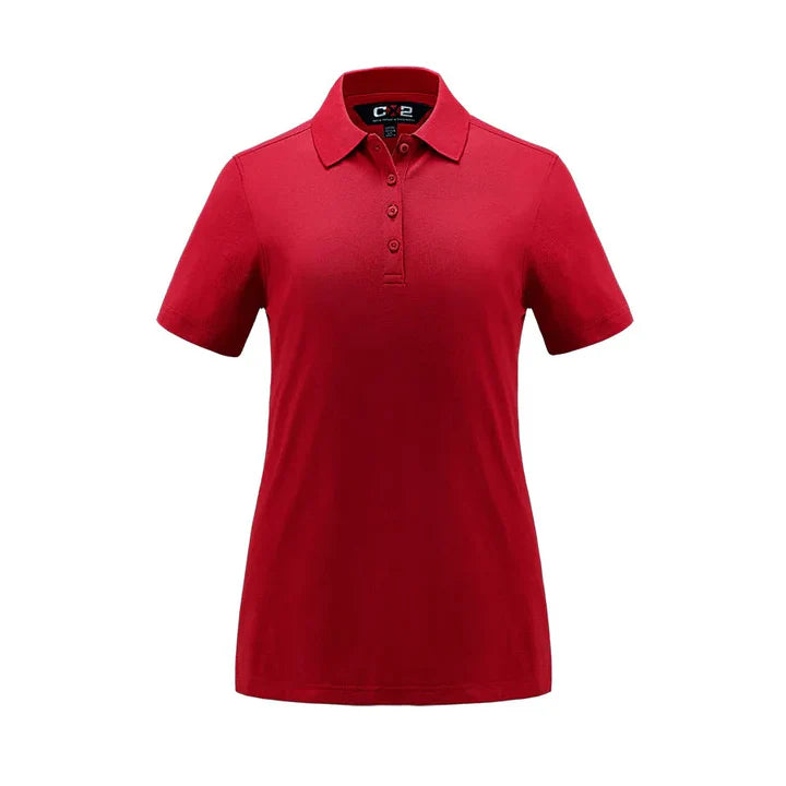 Custom Elite Cotton Poly Spandex Pique Polo - Ladies